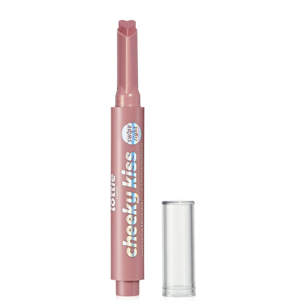 Lottie London Cheeky Kiss Lip & Cheek Stick in Such a Flirt, Mauve Lip & Cheek S
